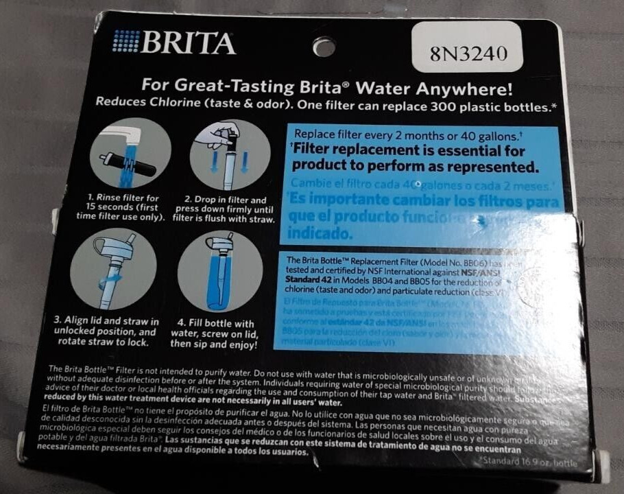 Brita Hard-sided bottle replacement filters 2-pk 8N3240