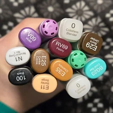 SELECT YOUR COLOR - New Copic Markers Oval, Square & Circular Body - Brand New!!