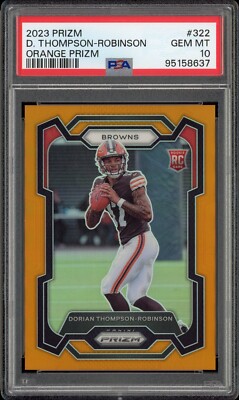 Dorian Thompson-Robinson (RC) #322 Orange /249 - 2023 Panini Prizm - PSA 10 Gem