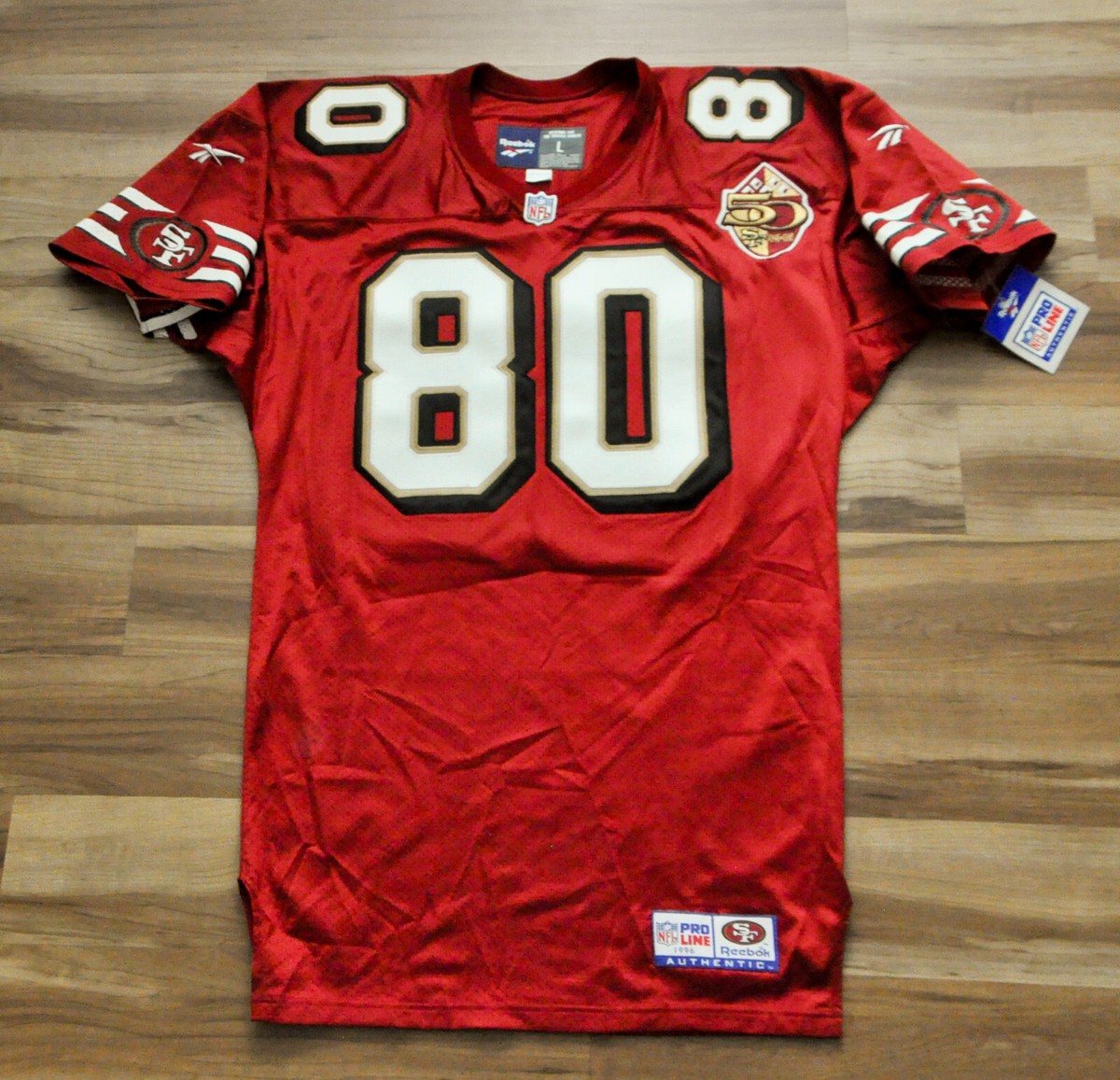 Jerry Rice San Francisco 49ers Reebok Jersey Authentic 1996 Pro