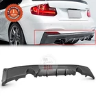 For 2014-20 BMW F22 F23 M Sport Rear Bumper Diffuser Dual Exhausts Carbon Fiber