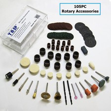 Dremel Rotary Tool Bit Set Accessories Mini Drill Kit with 3.2mm Mandrel 105PC