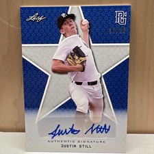 2020 Leaf Perfect Game National Showcase Auto Blue #BAJS5 Justin Still #12/15