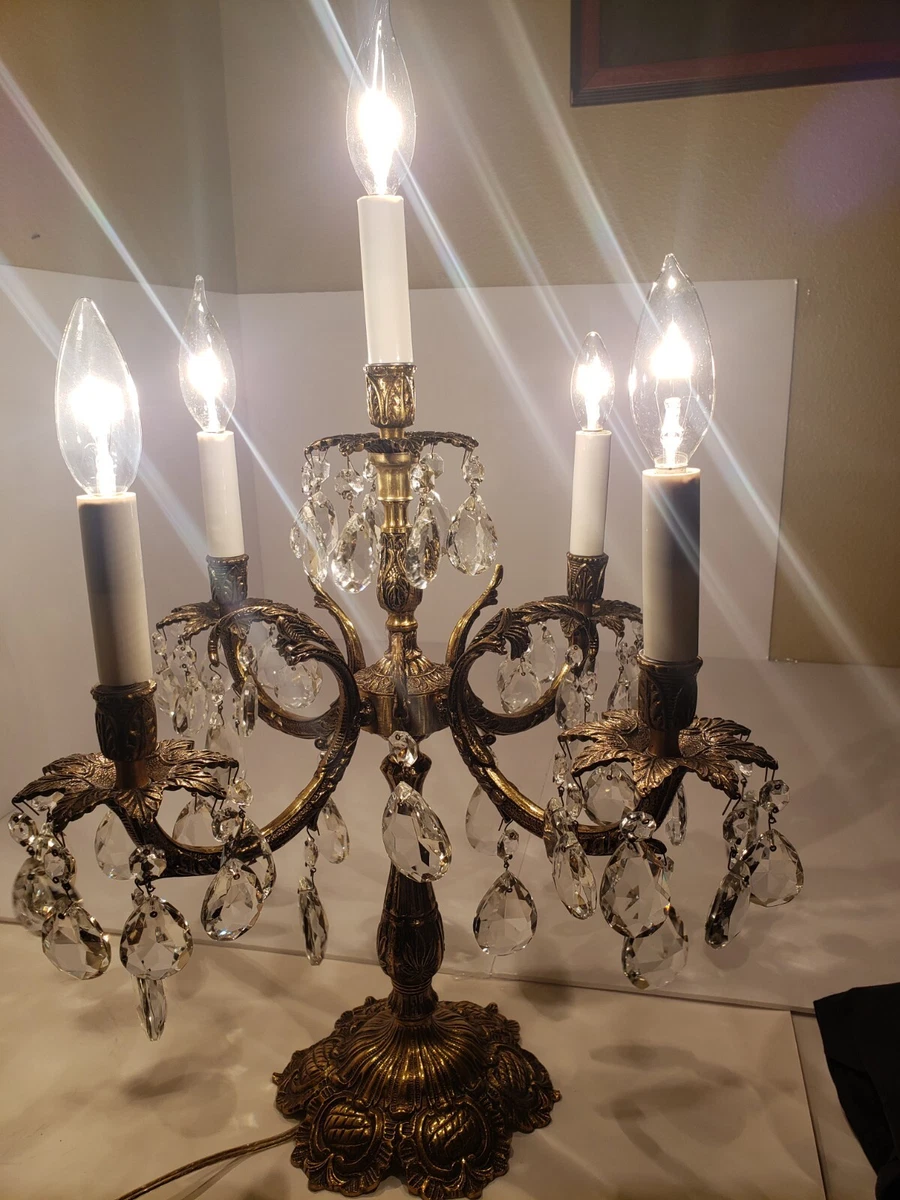 Vintage candelabra table lamp online