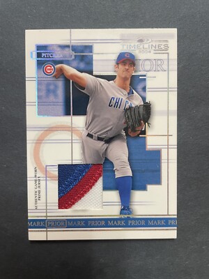 2004 Donruss Timelines Jersey /125 Mark Prior Chicago Cubs #33 (3 Color ...