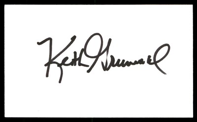 Keith Grunwald Baseball Index Card Signed Auto Autograph (no COA) *e1