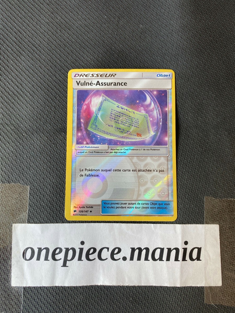 pokemon card insurance Pokémon Card Vulnerated-Insurance 126/147 Reverse SL3 Burning Shadows VF