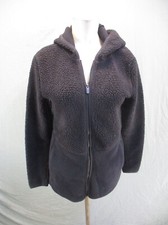 Fila Size S Womens Black Full Zip Stand Collar Pocket Sherpa Athletic Jacket 308