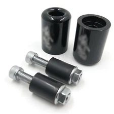 Weight Bar End Black Rubber For 87-12 Kawasaki Ninja 250R EX250/06-12 650R EX650