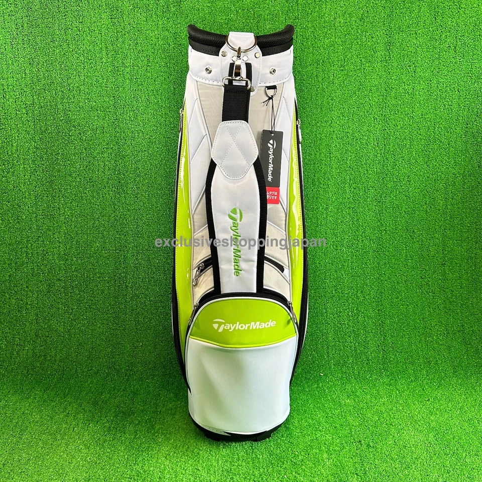 TaylorMade Golf True Light Cart Bag 9 x 47in Lightweight White / Lime 2024 Model - Image 4 of 4