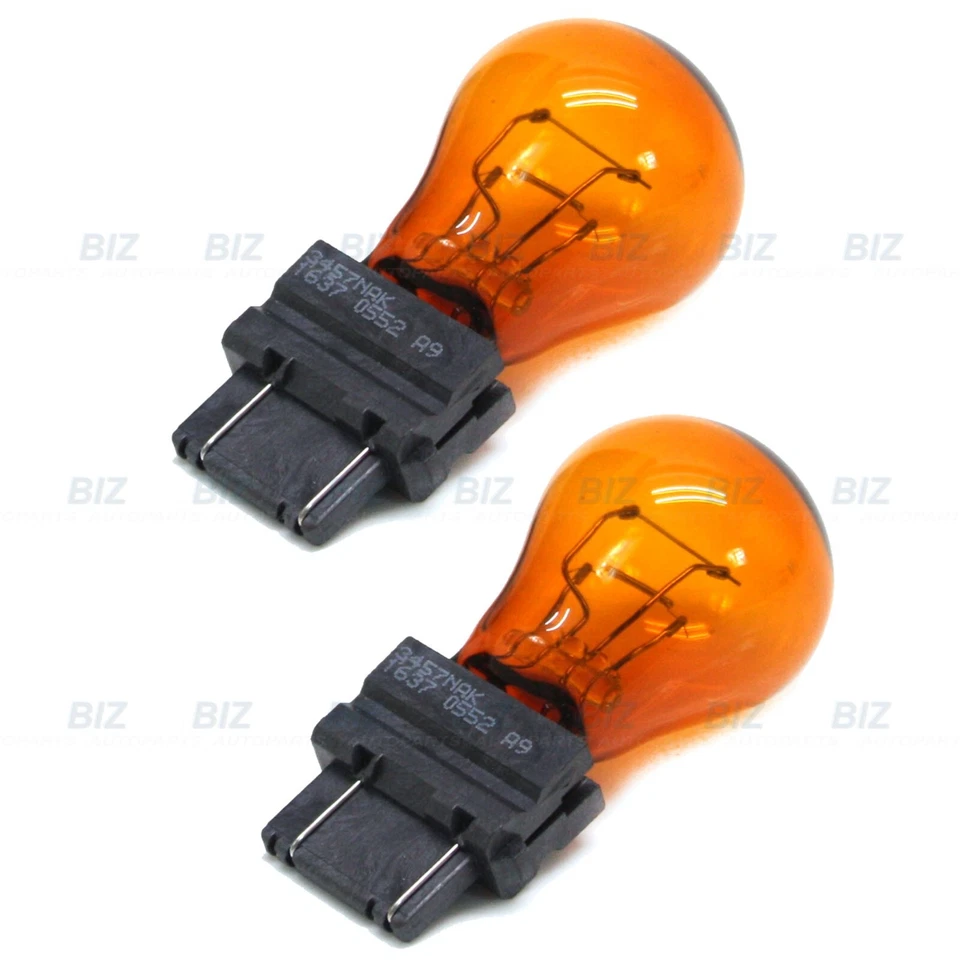 BOSCH 3457NA 27/8W Two Bulbs Front Turn Signal Parking Replace Lamps Foto 2 de 4