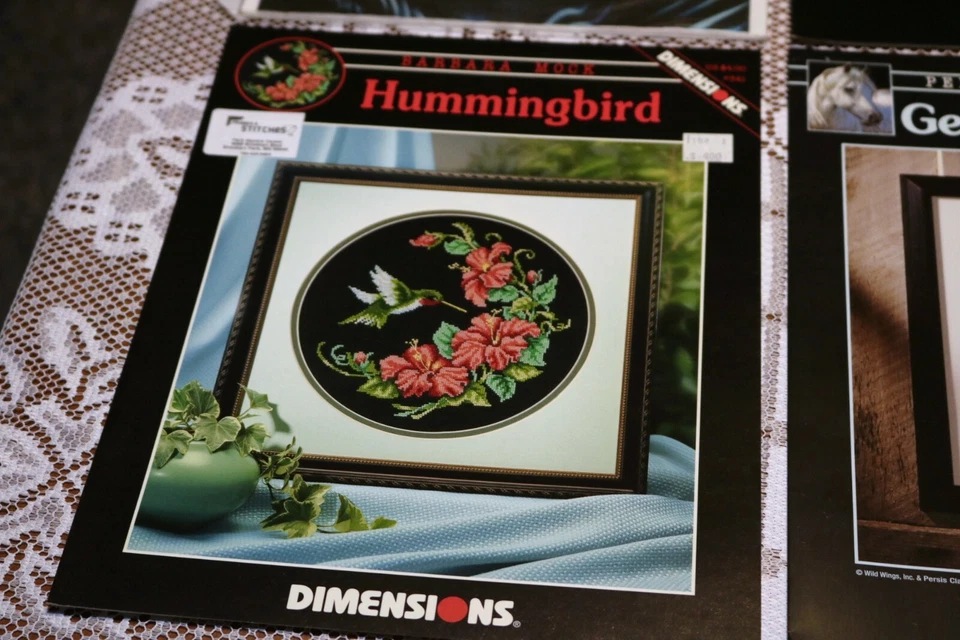 DIMENSIONS CROSS STITCH 152 Barb Basket 170 Dawna Garden 341 HUMMINGBIRD UPICK - Image 4 of 4