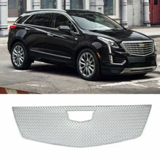 Grill Cover For 2017-2023 Cadillac XT5 Front Mesh Grille Trim Guard Chrome ABS