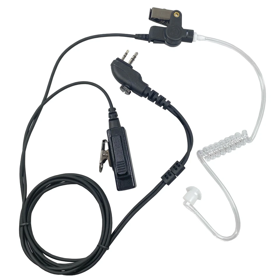 10-Pack PTT Earpiece Headset for HYTERA Radio TC2100 TC500 TC600 TC610 TC620 - Image 2 of 4