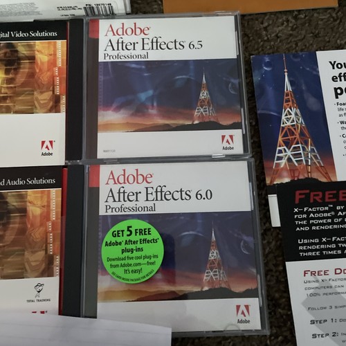 Adobe After Effects 6.5 & 6.0 Professional Software Apple Macintosh & More - Afbeelding 4 van 9