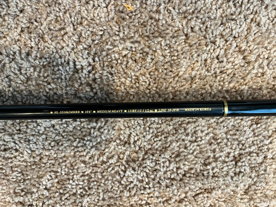 Daiwa Heartland S Model HL-SS1062MHRB Bait Casting Fishing Rod 10'6" Med/Heavy - Image 2 of 4