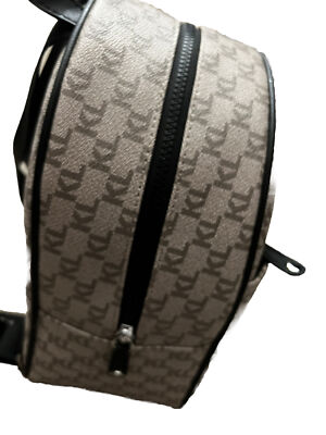 Karl Lagerfeld Paris TAN/BLACK Logo BACKPACK MEDIUM SZ NEW$198 AUTHENTIC Karl Lagerfeld Paris BLACK Logo BACKPACK MEDIUM SZ NEW$198  main image 4