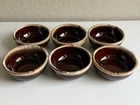 LOT 6! Vintage McCoy Pottery Soup/Cereal/Salad Bowls 5” Brown Drip Glaze #7016