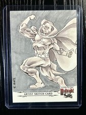 2023 Fleer Ultra Midnight Sons Sketch Card Moon Knight Eric Van Elslande