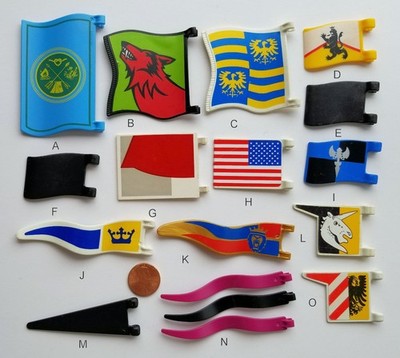 PLAYMOBIL Flags 1/Pick & Choose $1.95 Each/Combined Shipping Available