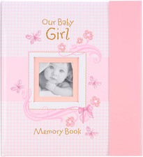 Girl Baby Book of Memories Pink Keepsake Photo Album  Our Baby Girl Memory Book