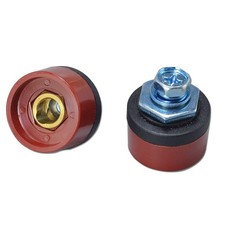 RIVERWELD TIG Welding Cable Panel Connector Socket DKZ10-25 200A Small, Red