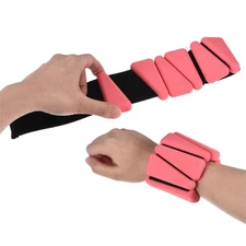 2pack 2lbs Total (1lb Each) Adjustable Wrist Ankle Weights Dark Pink