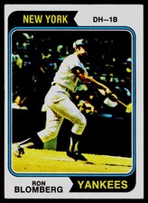 1974 Topps #117 Ron Blomberg - ExMt