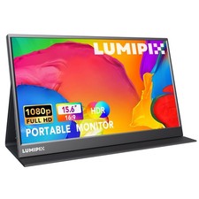 LUMIPIX 15.6 Inch Portable Monitor, 1080P FHD IPS Display, USB-C HDMI,