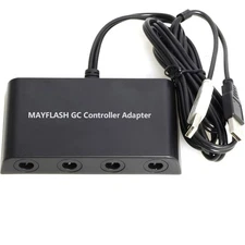 Mayflash GameCube Controller Adapter for Wii U, PC USB and Switch, 4 Port NEW