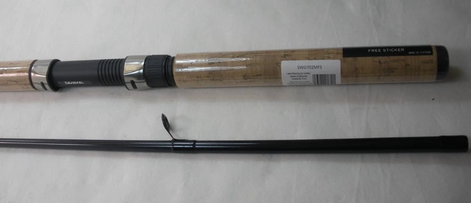 Daiwa SWD70 MFS 7 Ft Sweepfire Glass Spinning Rod  Medium Fast Action 2 pc - Image 2 of 4