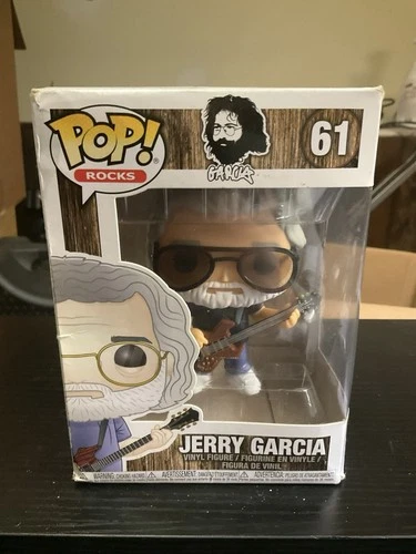 Funko Pop Rocks Jerry Garcia #61 Vaulted Vinyl Figure Grateful Dead Box Damaged