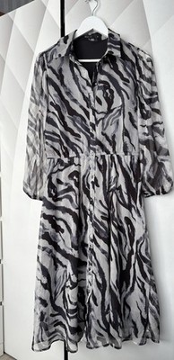 Damenkleid Schwarz-Weiß, Größe 38