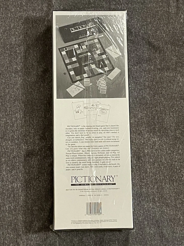 Vintage Pictionary First Edition 1985 The Game of Quick Draw Brand New Sealed - Image 4 of 4
