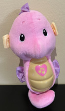 Fisher Price soothe glow SEAHORSE pink musical plush toy lights up