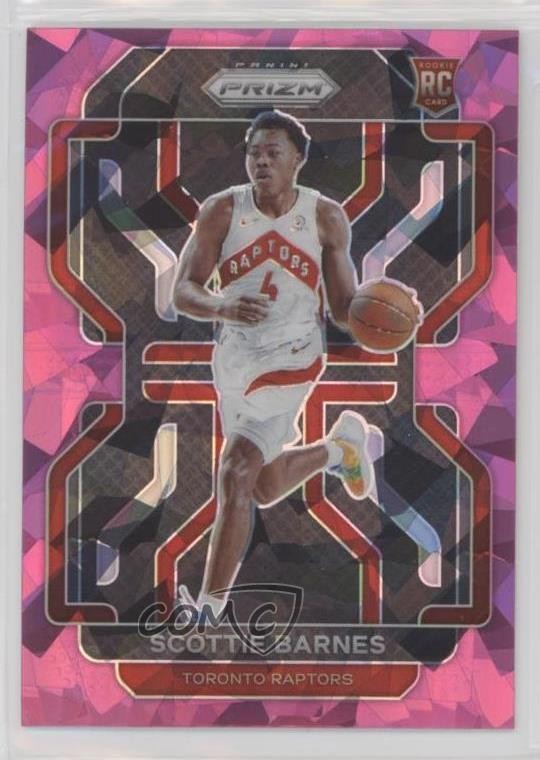2021-22 Panini Prizm Pink Ice Prizm Scottie Barnes #320 18jt