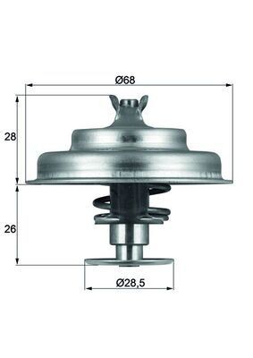 NEU - Mahle TX7580D Thermostat, KüHlmittel FüR CitroËN Ford Jeep Peugeot-image