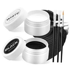 Black and White Face Painting Kit Professional Halloween Face Paint,Oil Based 
