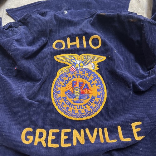 Vintage 90s Future Farmers FFA Jacket Ohio Corduroy Coat Size 36 L USA - Bild 10 von 12