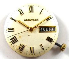 Vintage Accutron Tuning Fork 2182 Wrist Watch Movement lot.v5