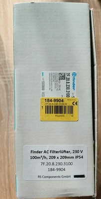 Finder 7F.20.8.230.3100 Filter Fan 230V AC 100m³/h IP54 for Enclosure Cabinet