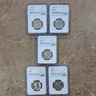 1980 D & P 5 coin lot Suzan B Anthony ms65