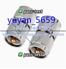 50Pcs UHF PL-259 Male to UHF PL-259 Male Straight RF Coaxial Connector 4547
