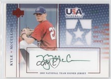2005 USA Baseball Opening Day Jersey Green Ink 2/2 Kyle McCulloch Auto 0f6