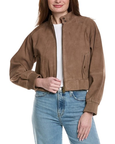 Walter Baker Bowie Suede Jacket Women's Brown M
