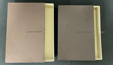 2 Authentic Louis Vuitton Drawer Style Brown Gift Boxes