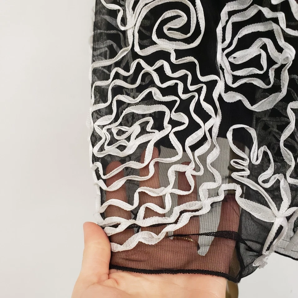 Mini Vestido de Baile de graduación Floral Speechless Y2K Whimsigoth Talla M Hada Formal Preppy HOCO Foto 3 de 4