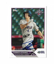 Minnesota Twins TANNER SCHOBEL  Signed 2023 Topps Pro Debut Card #PD-168