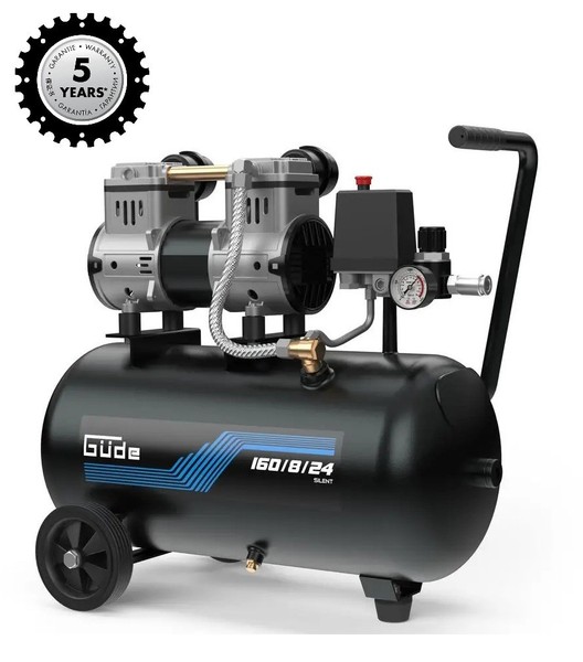Güde Silent Kompressor Airpower 160/8/24 öLfrei - 8 Bar - 140 L/Min - 24L Kessel-image