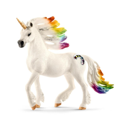 Figurine Schleich Bayala – Licorne Arc-en-ciel étalon 70725, Neuf Scellé, Pour Enfants Et Collection